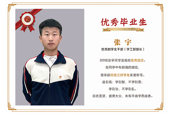 優(yōu)秀畢業(yè)生——張宇